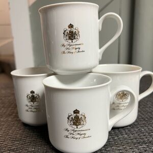 Gevalia coffee mugs set of 4 white